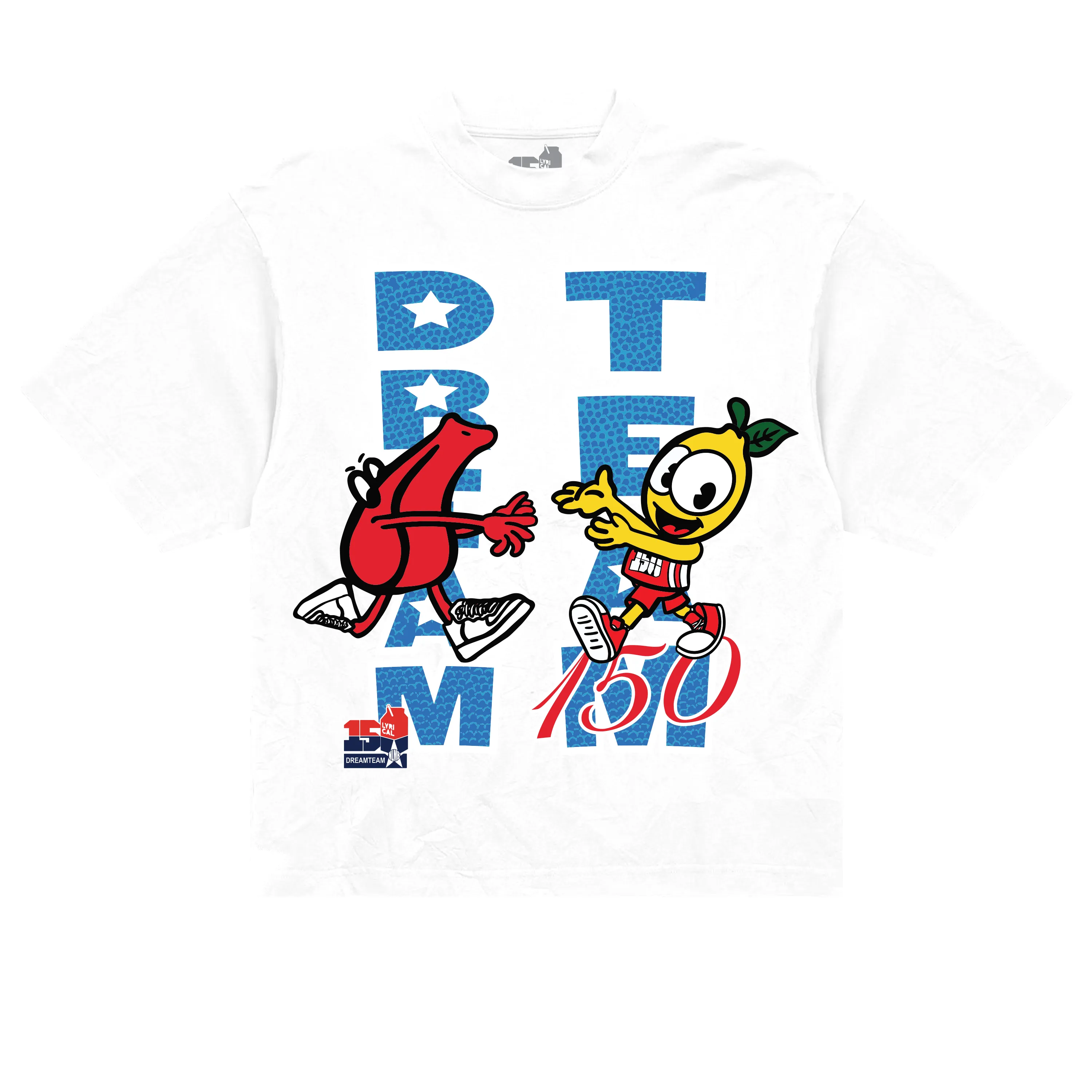LL x 150 DREAMTEAM WHISTLE T-SHIRT (White) sold by Lyrical Lemonade