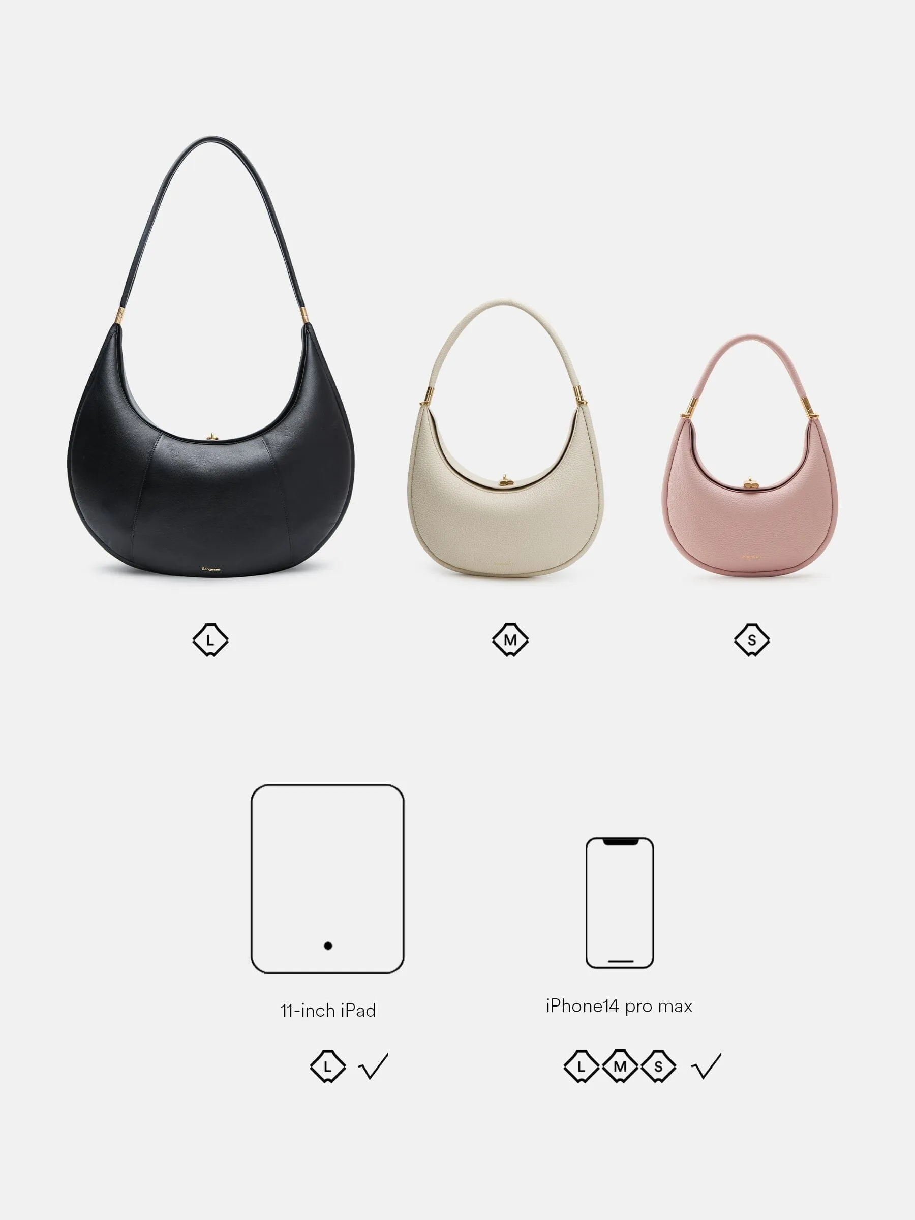 Luna Bag (Silver-tone hardware) sold by Songmont product image thumbnail 3