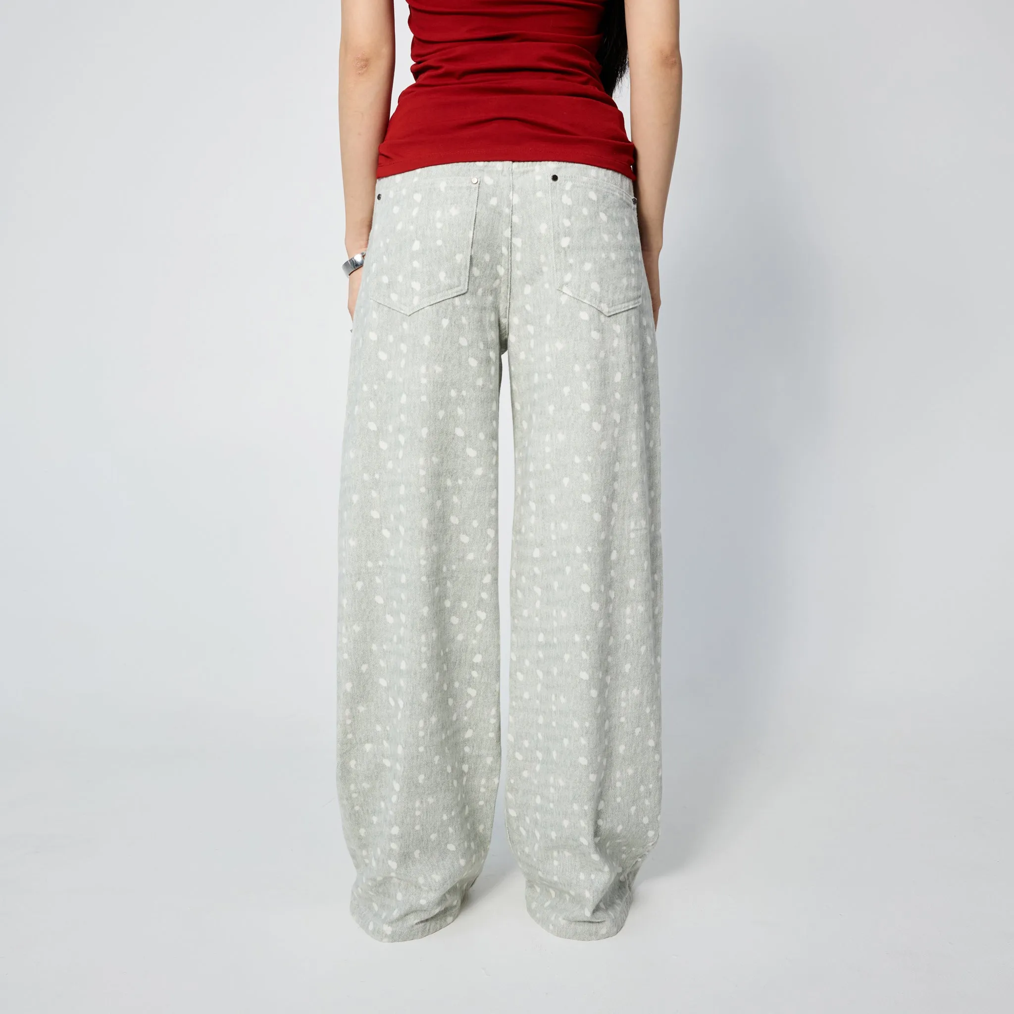 Straight Leg Jean in Mint Spots sold by Arthur Apparel product image thumbnail 4