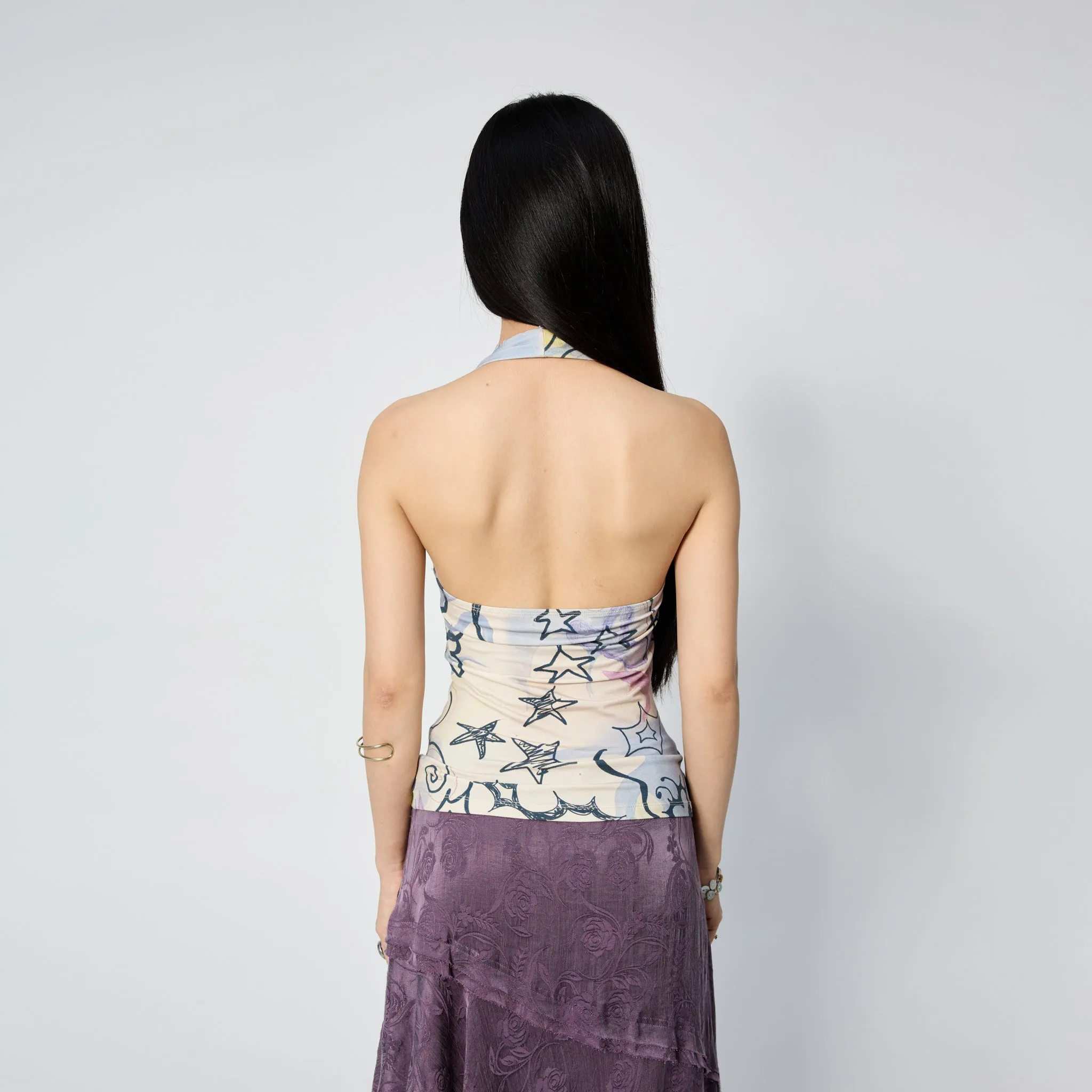 Halter Top in Fantasy sold by Arthur Apparel product image thumbnail 4