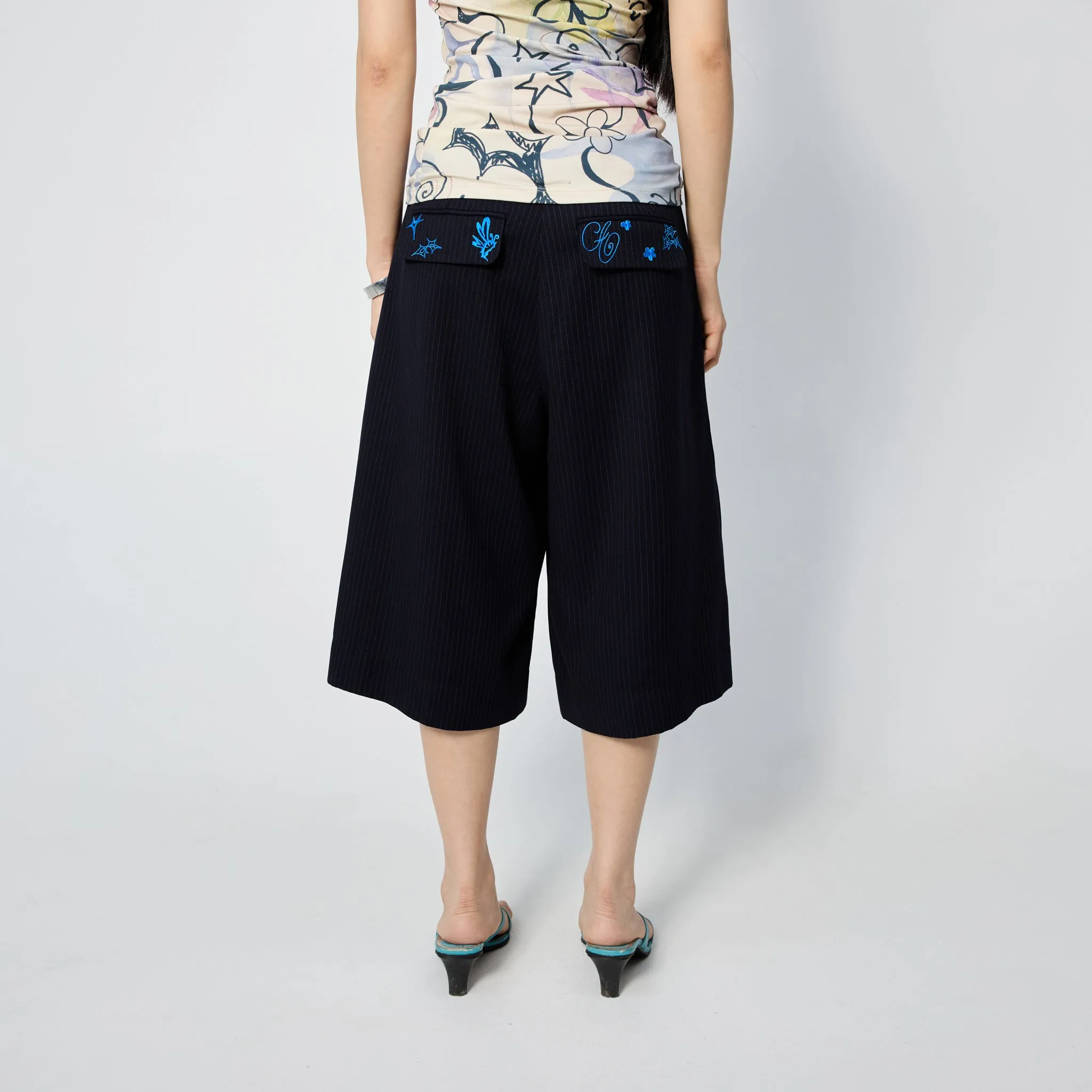 Tailored Culotte in Midnight sold by Arthur Apparel product image thumbnail 4
