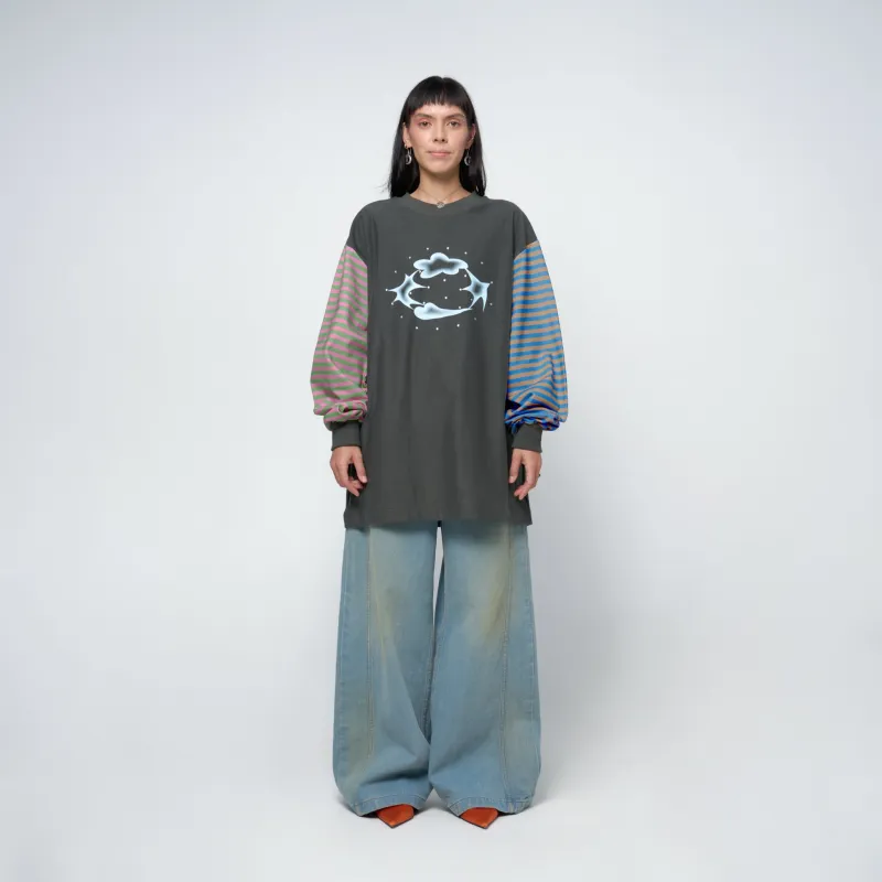 Straight Leg Jeans in Vintage Blue made by Arthur Apparel