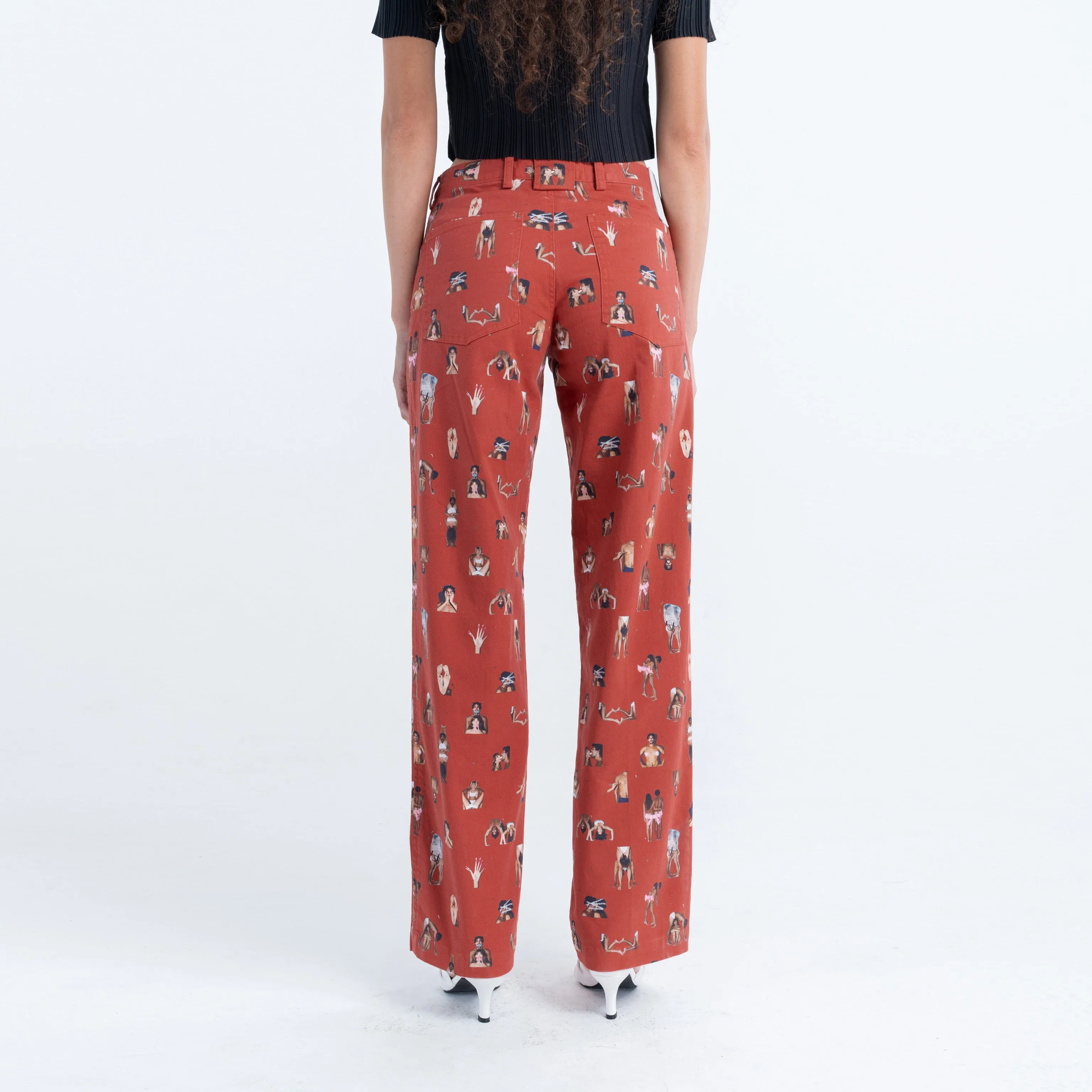 Twill Slouch Trousers in Together Forever sold by Arthur Apparel product image thumbnail 4
