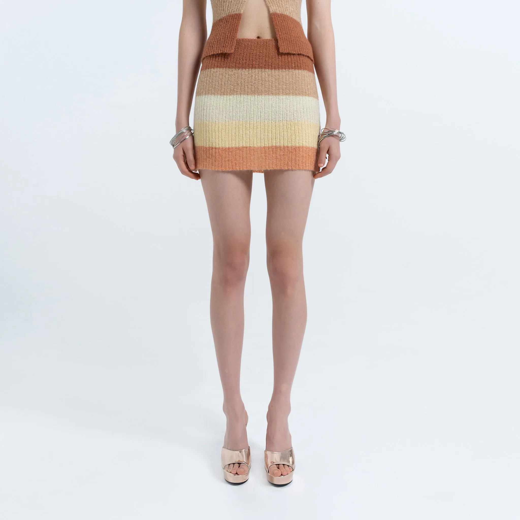 Mohair Mini Skirt in Soft Sunset sold by Arthur Apparel product image thumbnail 2