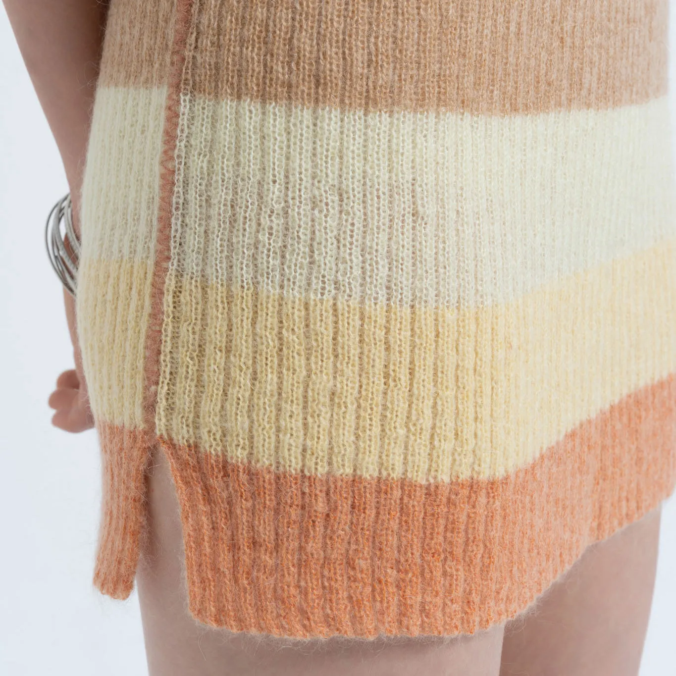 Mohair Mini Skirt in Soft Sunset sold by Arthur Apparel product image thumbnail 5