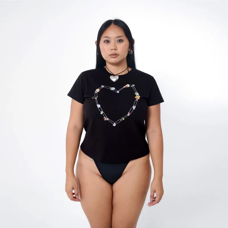 Standard T-shirt in Black Heart made by Arthur Apparel