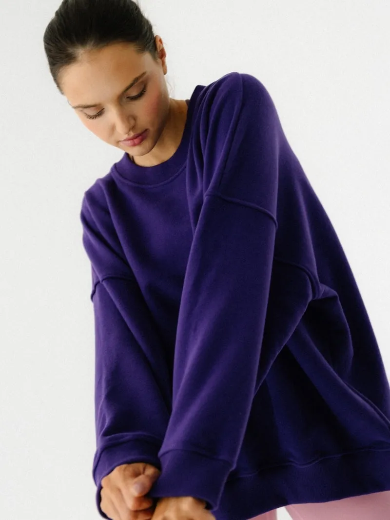 Bluza oversize Kind, Midnight Plum sold by JOYINME product image thumbnail 2