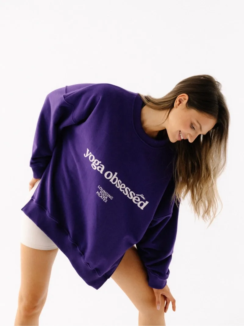 Bluza oversize Kind, Midnight Plum Yoga sold by JOYINME product image thumbnail 5