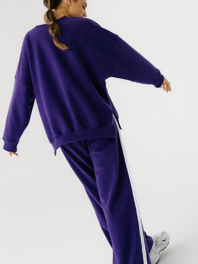 Bluza oversize Kind, Midnight Plum Yoga sold by JOYINME product image thumbnail 3