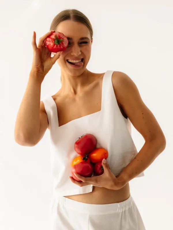 Bluzka Sole, Ecru made by JOYINME