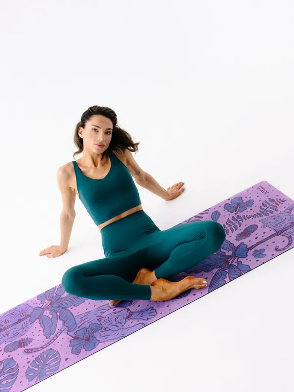 Mata do jogi FLOW Coated 3 mm, Jungle Purple sold by JOYINME