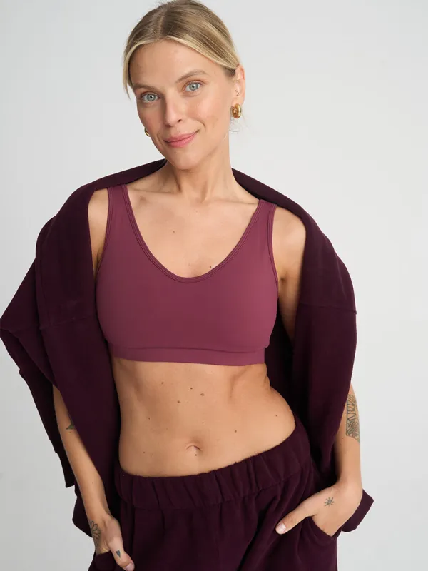 Stanik do jogi Control, Burgundy sold by JOYINME