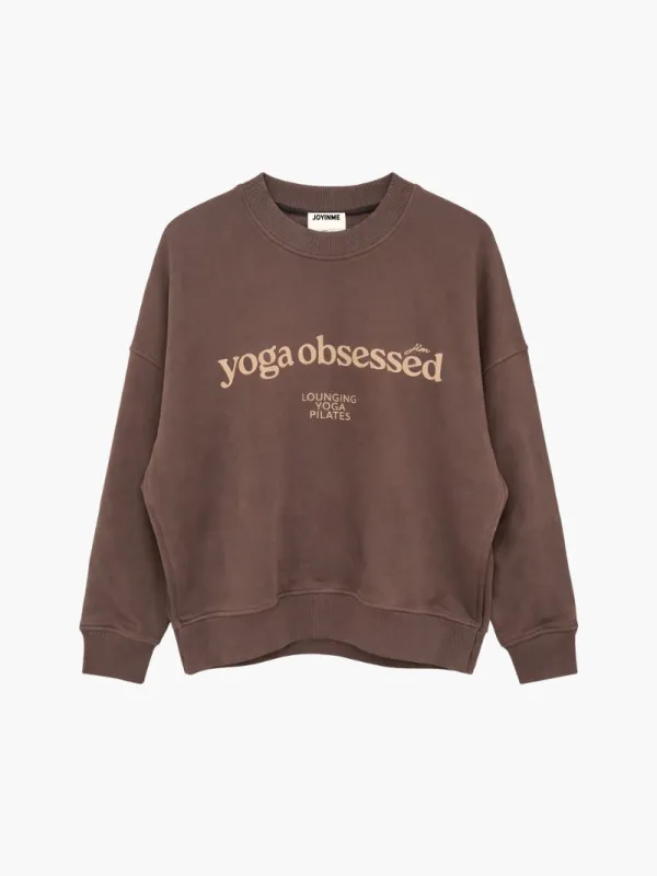 Bluza oversize Kind, Silent Mocha Yoga sold by JOYINME