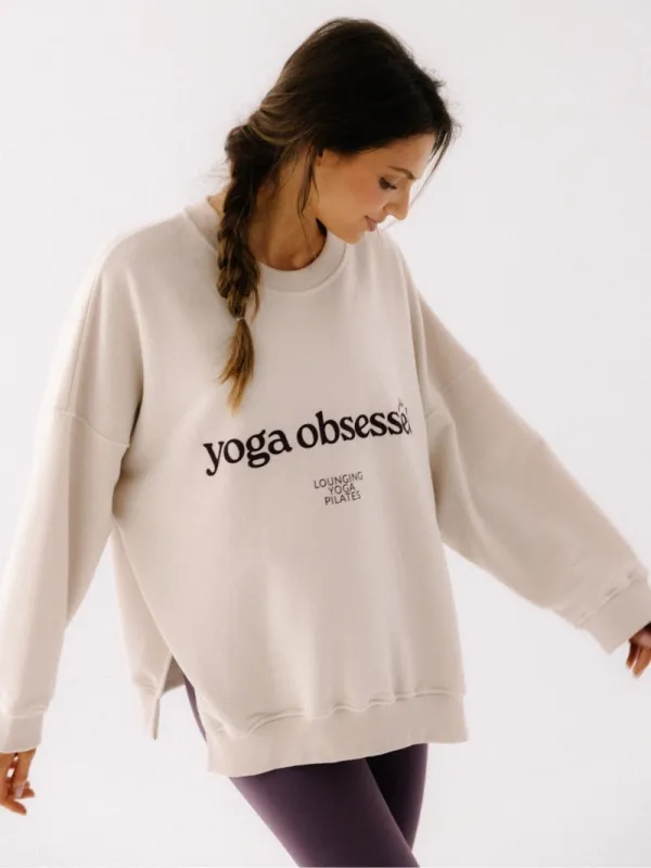 Bluza oversize Kind, Vanilla Mist Yoga sold by JOYINME