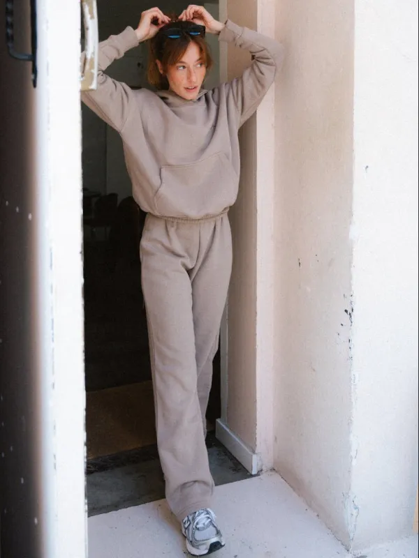Bluza z kapturem Bare, Taupe made by JOYINME