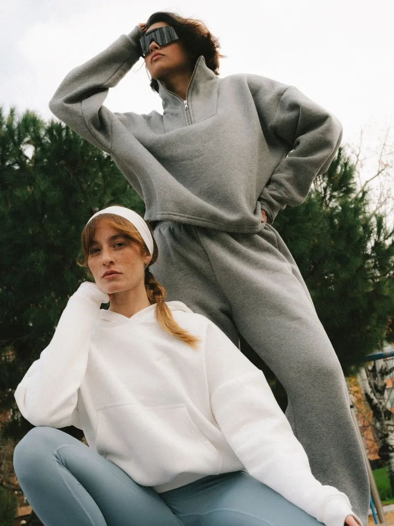 Bluza Half Zip Underline, Melange sold by JOYINME product image thumbnail 5