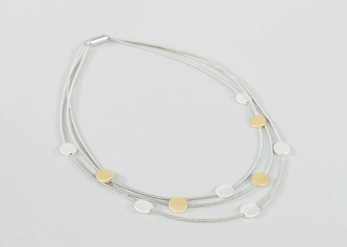 Piano Wire and Discs Necklace sold by Museum of Musical Instruments