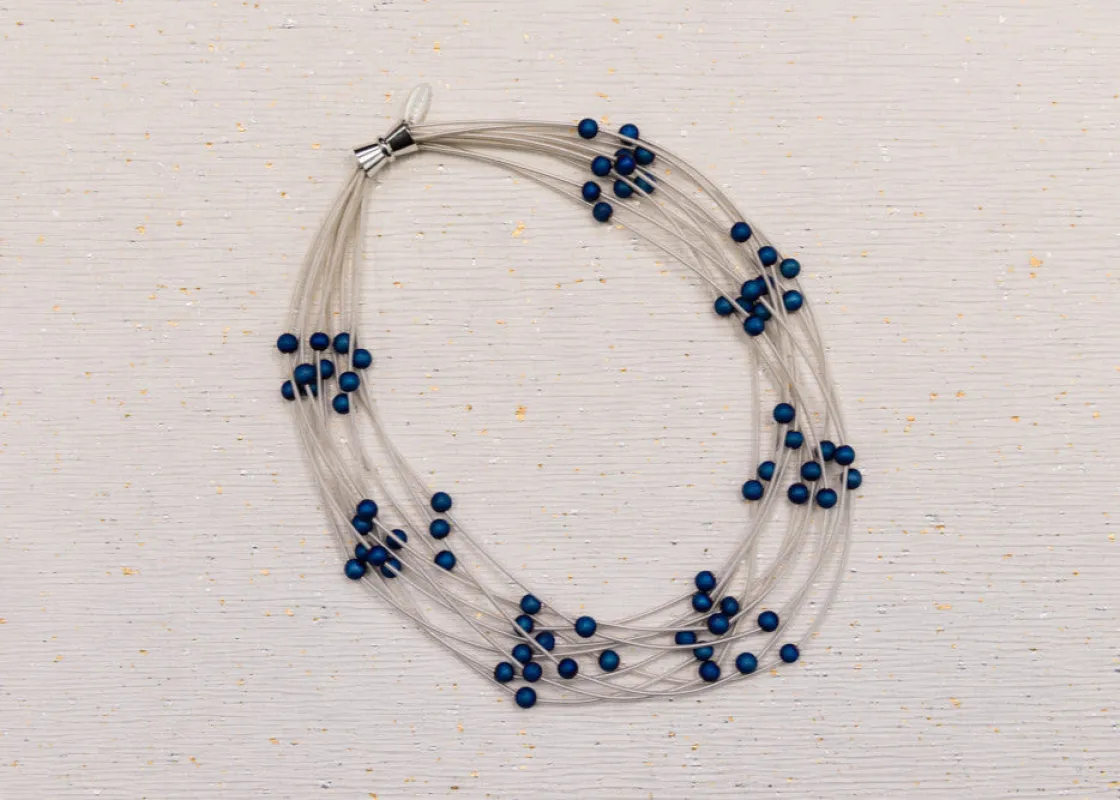 Piano Wire and Geodes Jewelry made by Museum of Musical Instruments