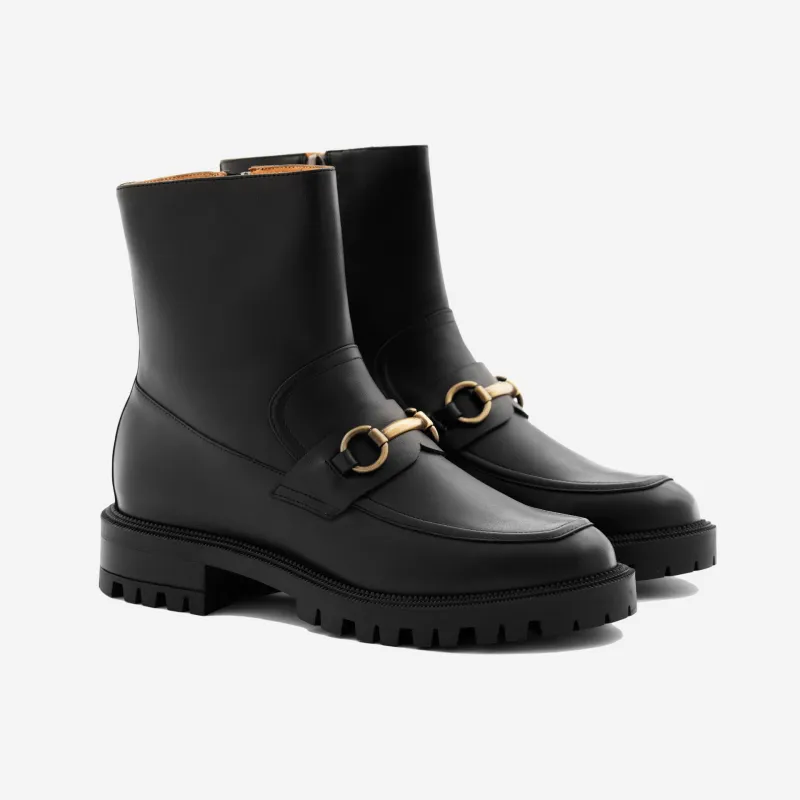 Blaise Horsebit Boots - Full Grain Leather - Women's sold by Beckett Simonon