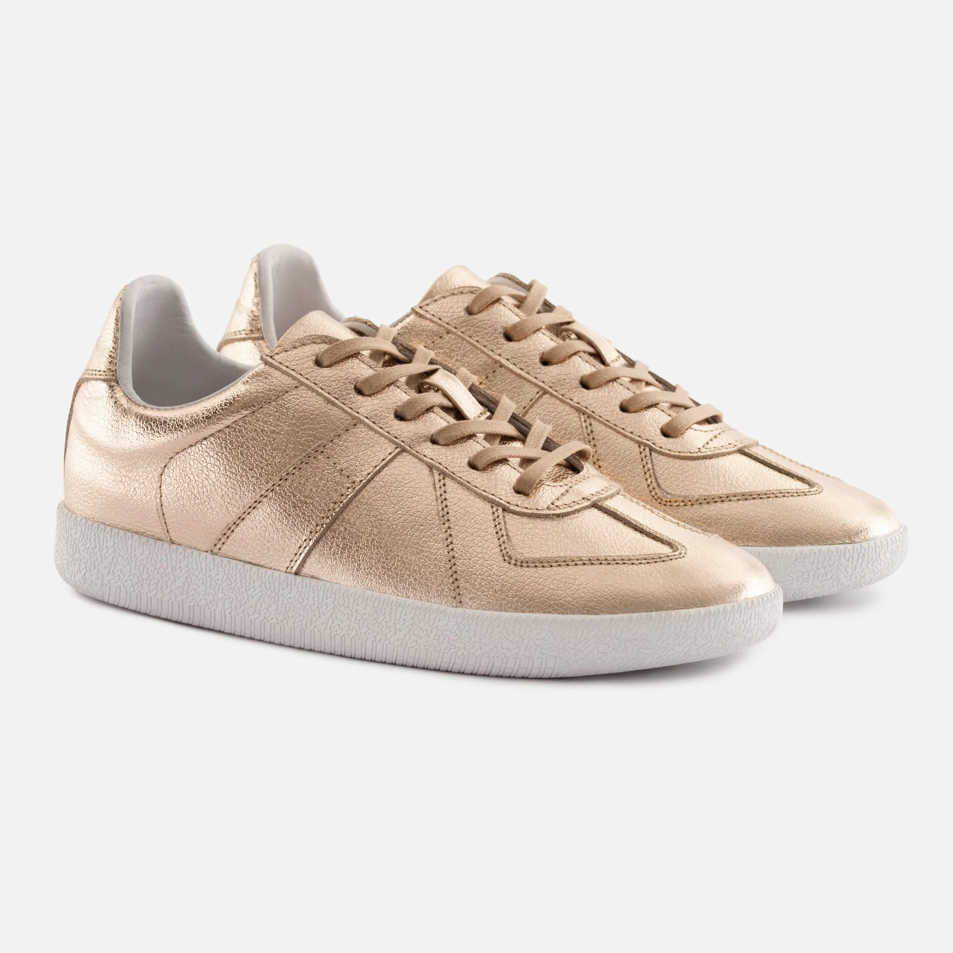 Morgen Trainers - Metallic Leather - Women's sold by Beckett Simonon
