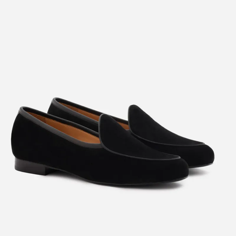 Greta Belgian Loafer - Suede - Women's sold by Beckett Simonon
