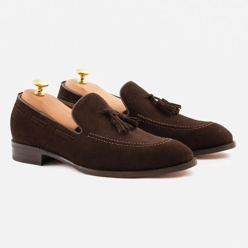 Bernard Tassel Loafers - Suede - Men's sold by Beckett Simonon