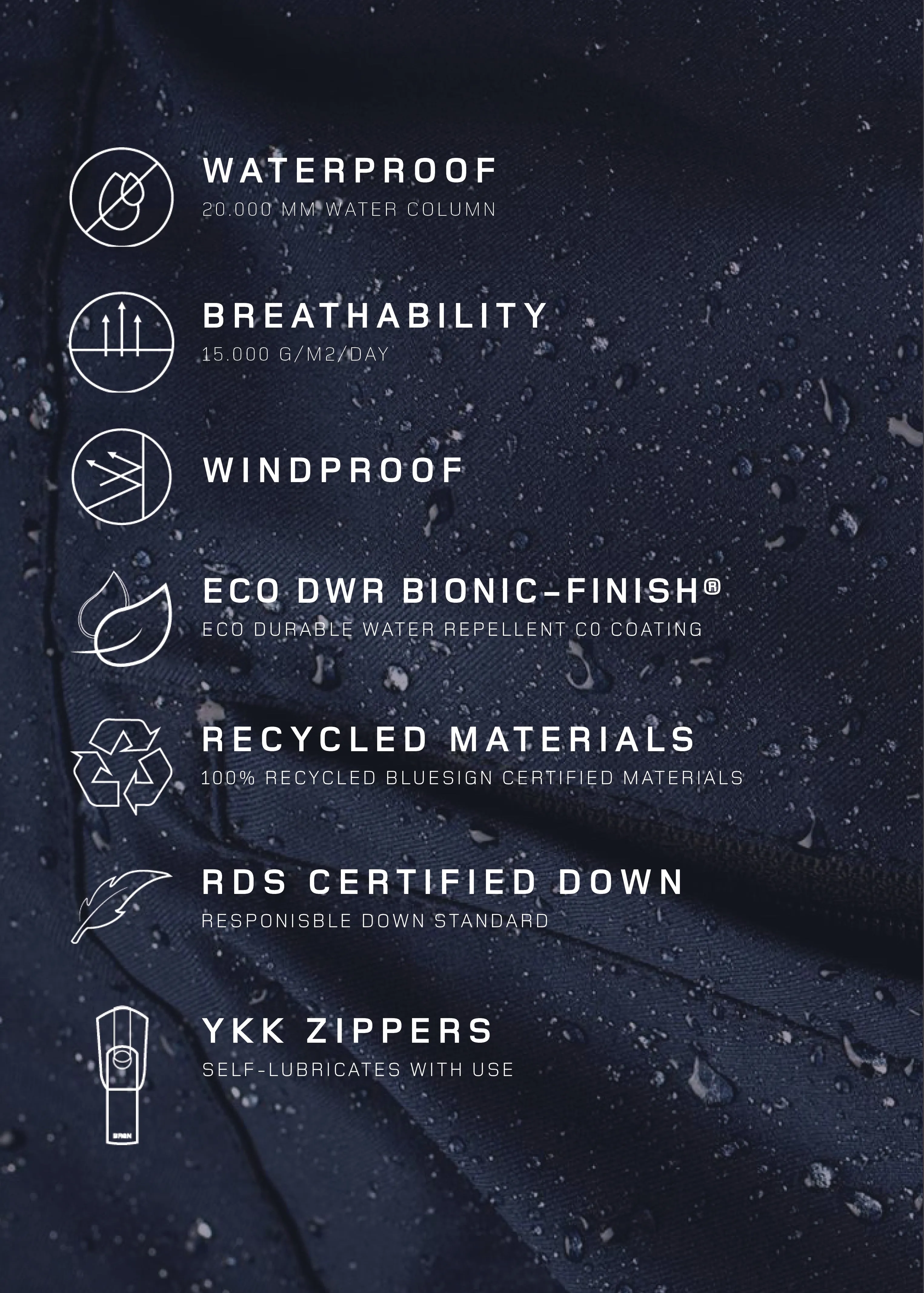 Regnskyll Bomber Jacket - Dark Navy sold by brgn product image thumbnail 3