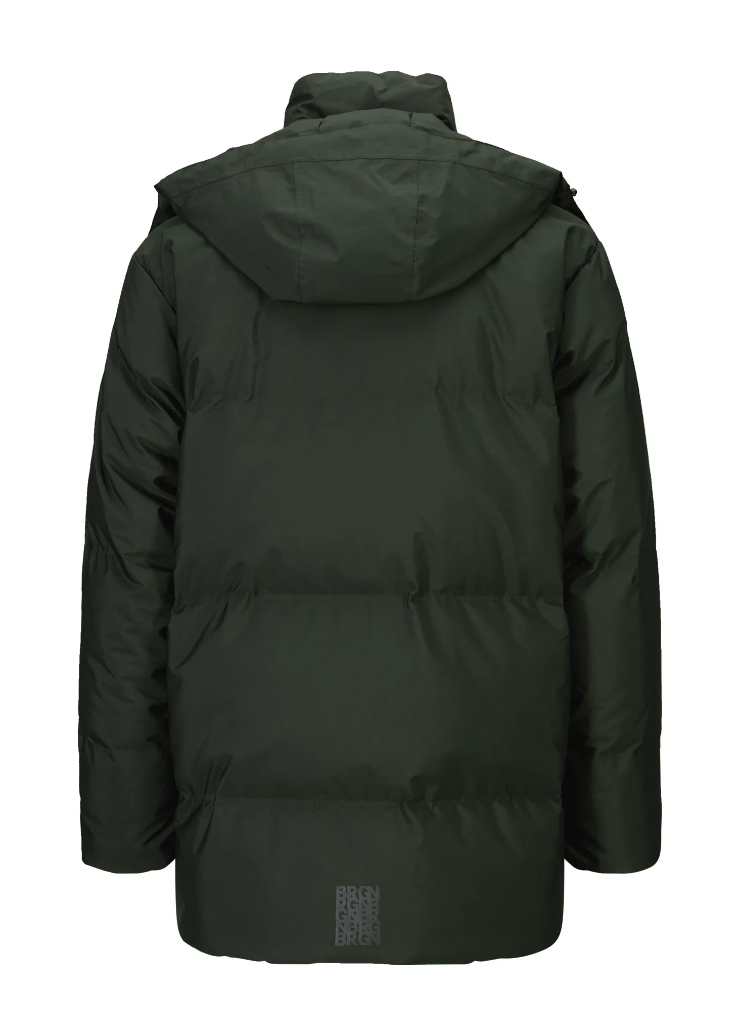 Snørokk mens down puffer - Rosin Dark Green sold by brgn product image thumbnail 2