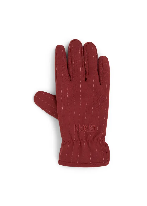 Gloves - Russet Pinstripe made by brgn