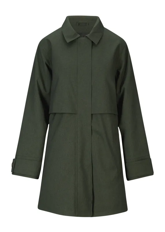 Havbris Coat - Rosin Dark Green made by brgn