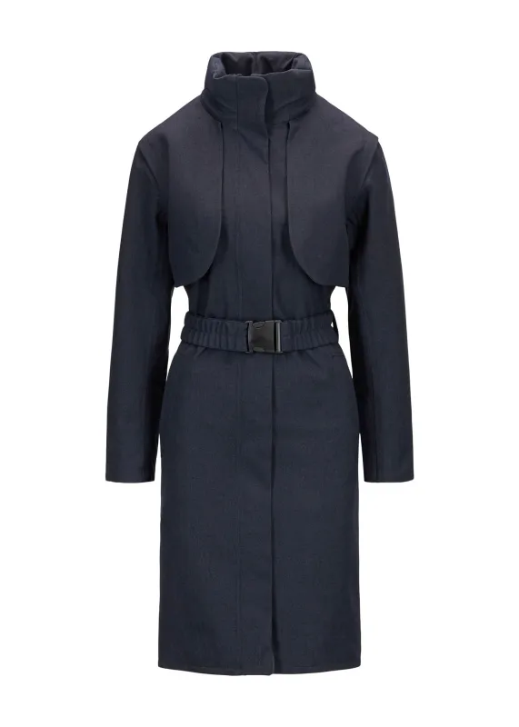 Skyet Coat - Dark Navy sold by brgn