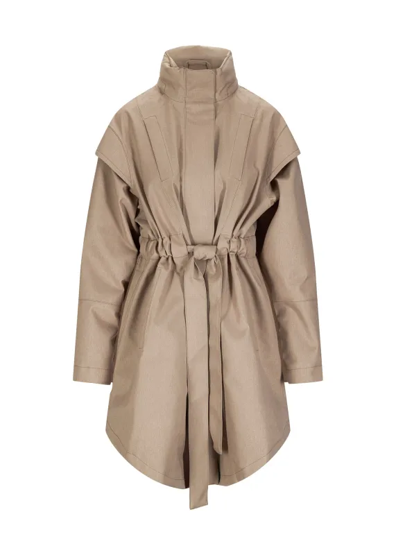 Monsun Coat - Taupe sold by brgn