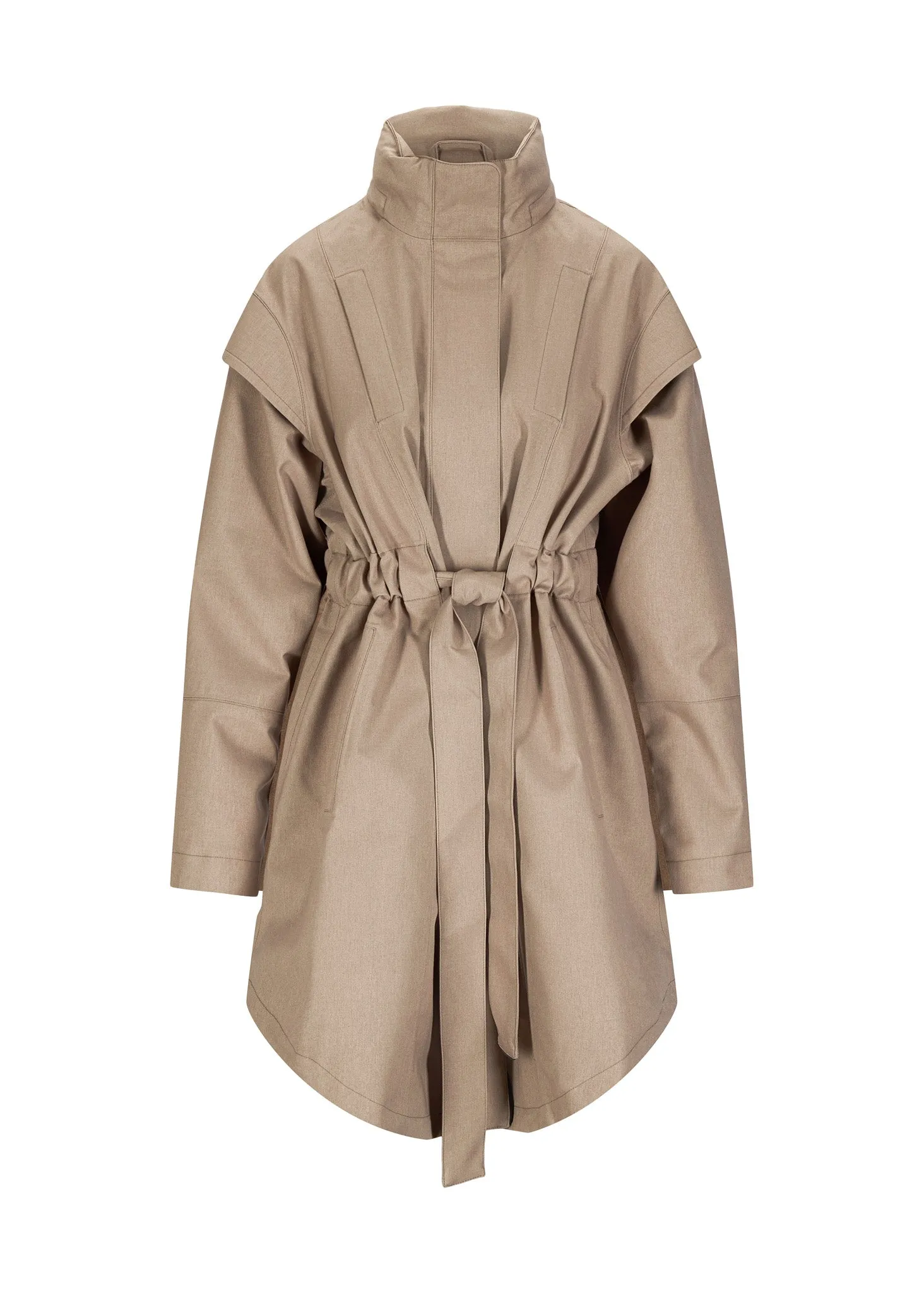 Monsun Coat - Taupe sold by brgn