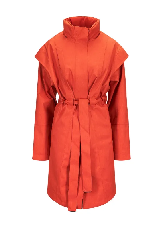 Monsun Coat - Sunset Orange sold by brgn