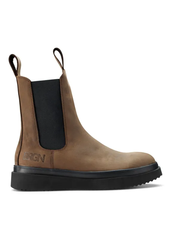 Chelsea Boot flat sole - Brown sold by brgn