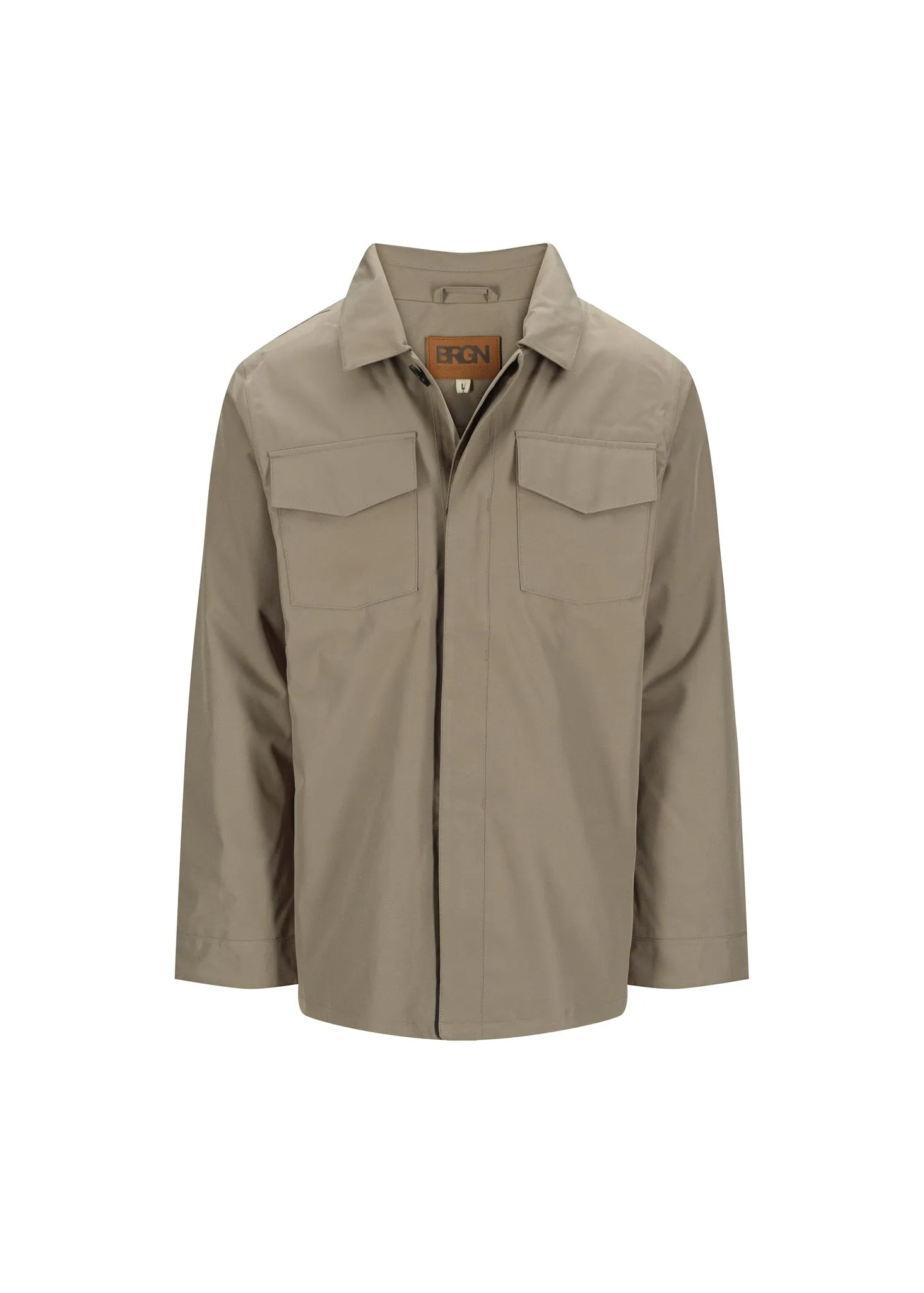 Syklon Overshirt Jacket - Taupe sold by brgn