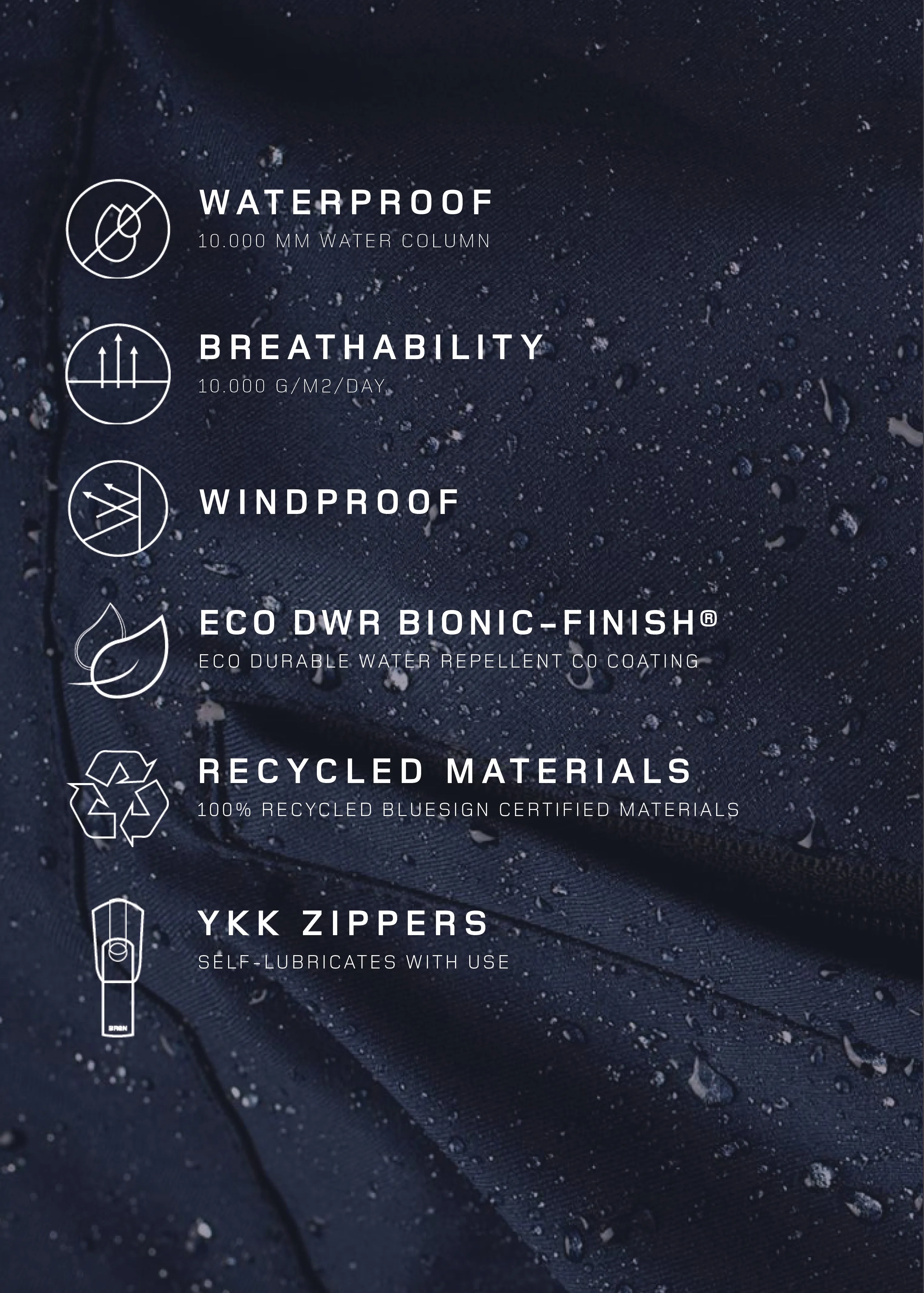 Regndråpe Trench Coat - Stone Denim sold by brgn product image thumbnail 3