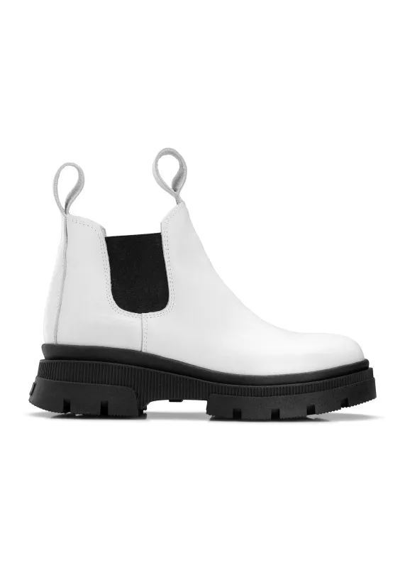 Low Chelsea Boot - Cream sold by brgn