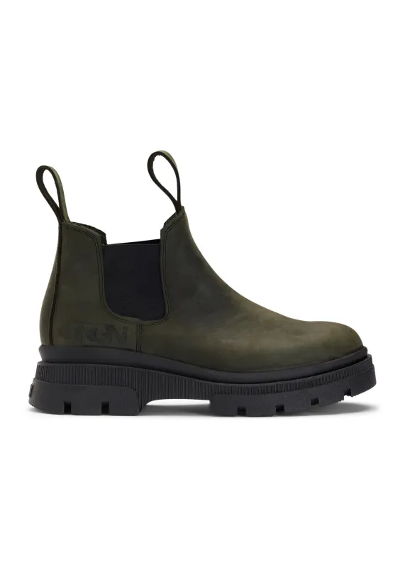 Low Chelsea Boot - Rosin Dark Green made by brgn