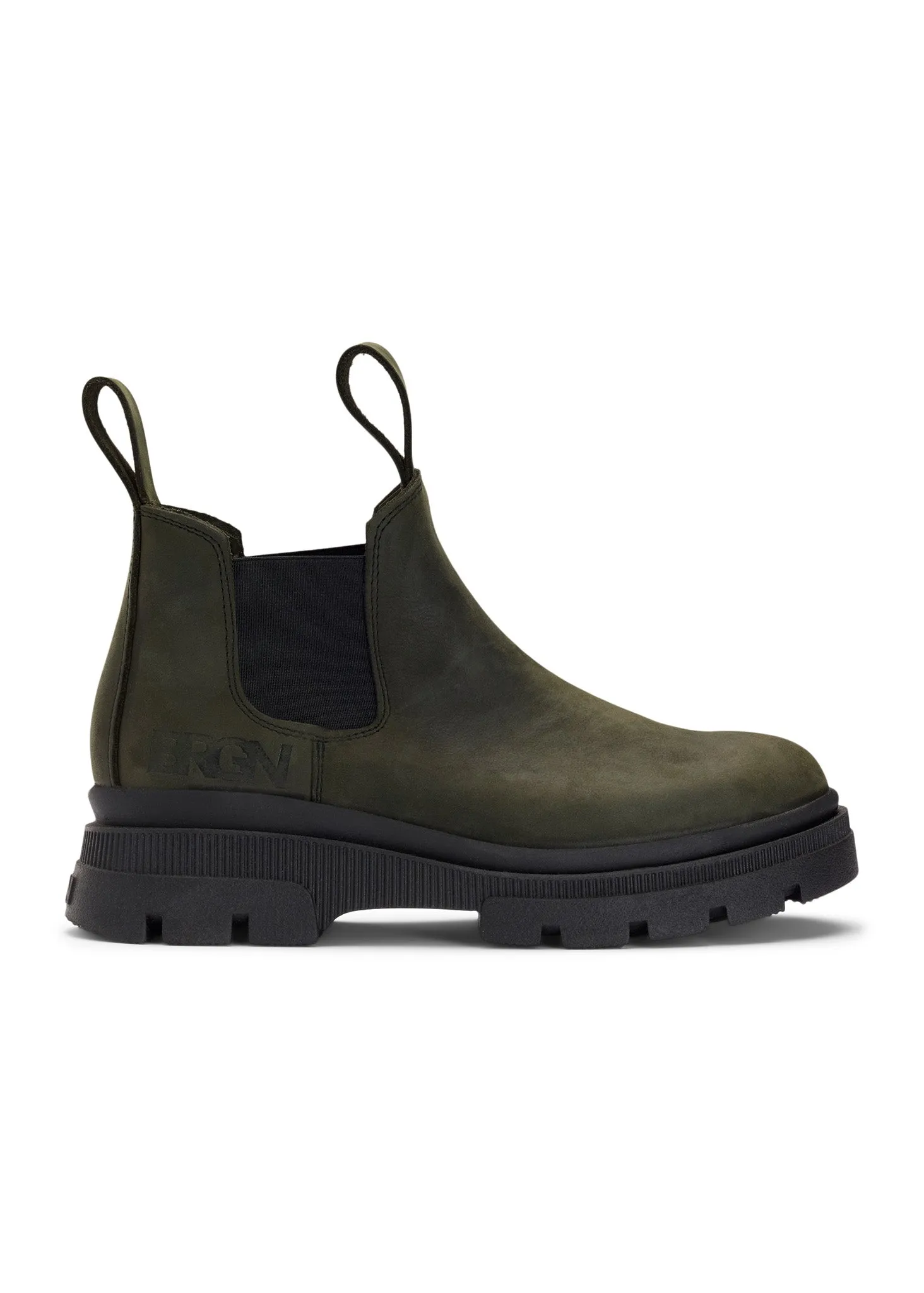 Low Chelsea Boot - Rosin Dark Green sold by brgn