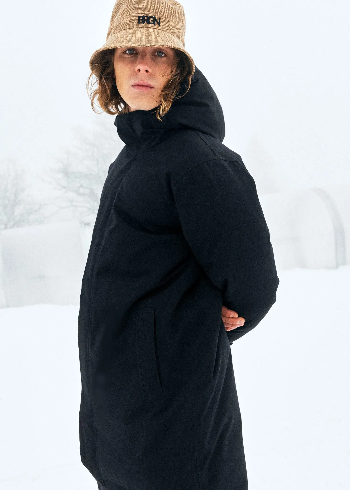 Mens Parka - New Black sold by brgn product image thumbnail 4