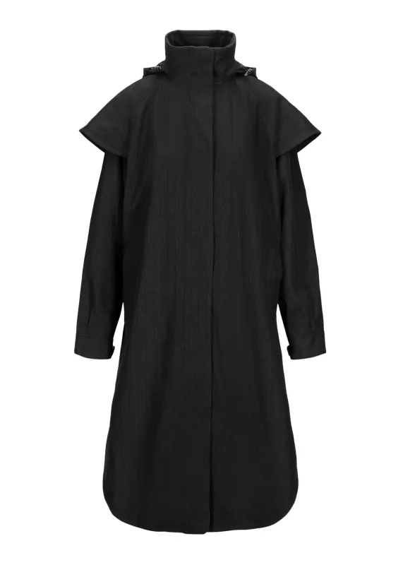 Tyfon Coat - Black Tweed sold by brgn