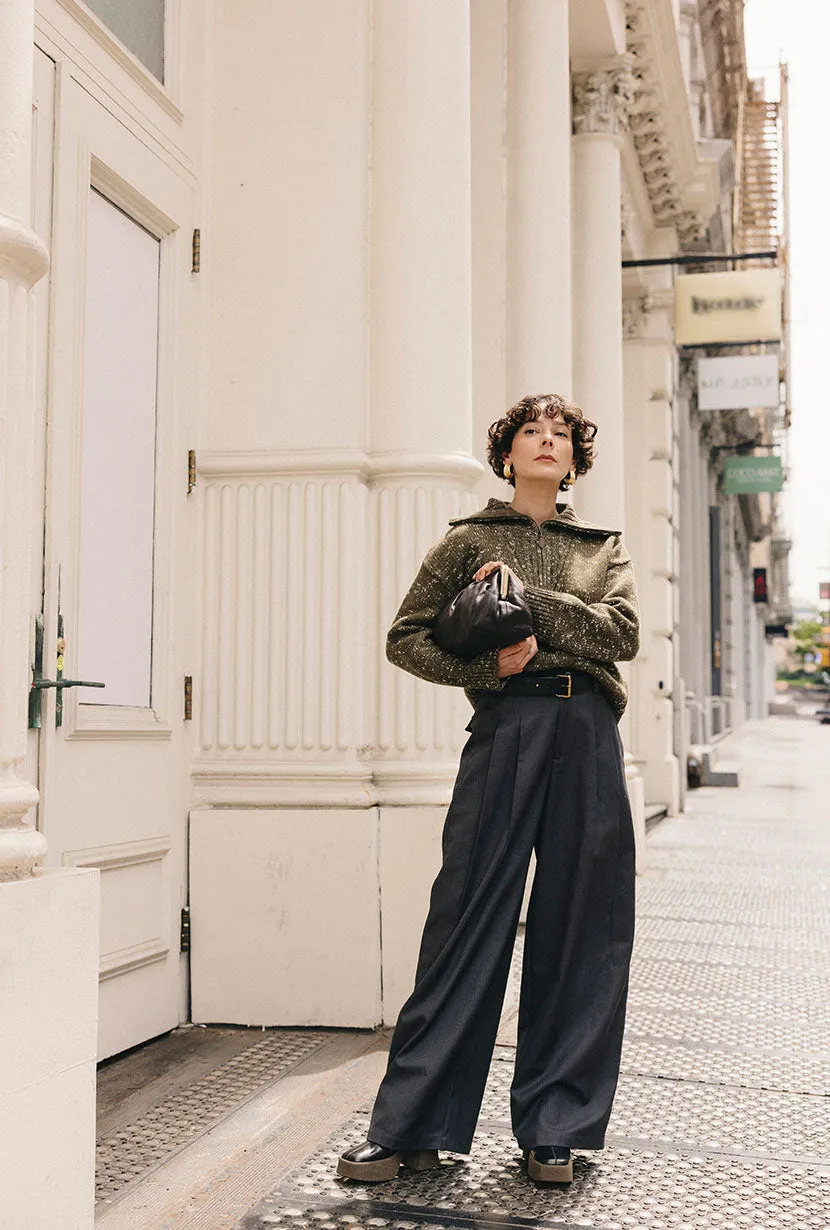 Barry Wool Sweater - Moss sold by Etela Petite product image thumbnail 4