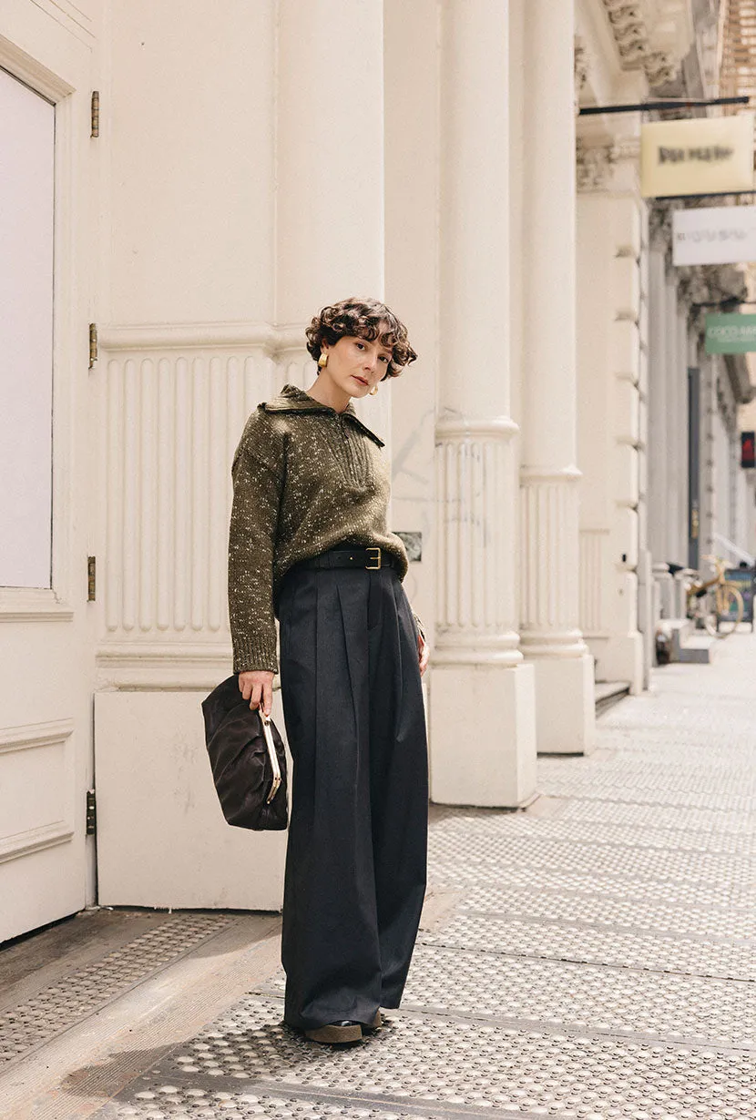 Barry Wool Sweater - Moss sold by Etela Petite product image thumbnail 5