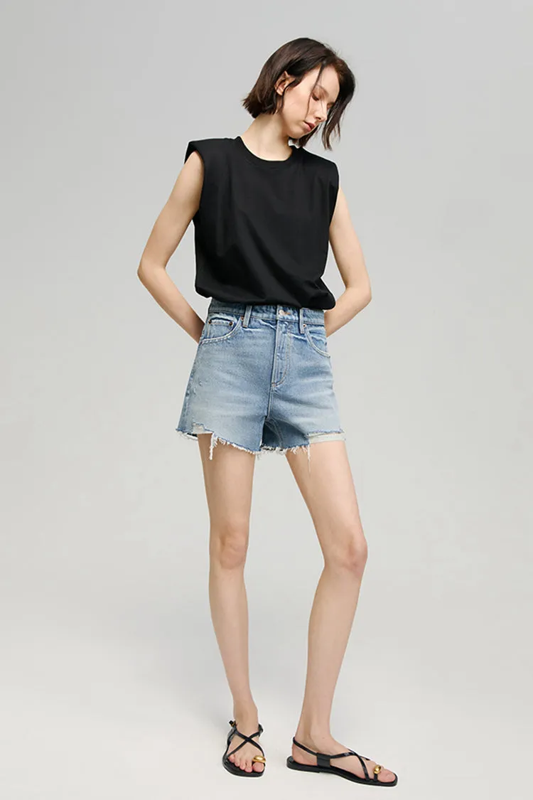 Sun-Kissed Vintage Cut Off Shorts sold by Etela Petite product image thumbnail 4