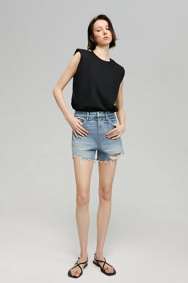 Sun-Kissed Vintage Cut Off Shorts sold by Etela Petite