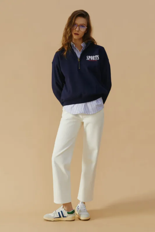 Manhattan High Rise Straight Ankle Jeans sold by Etela Petite