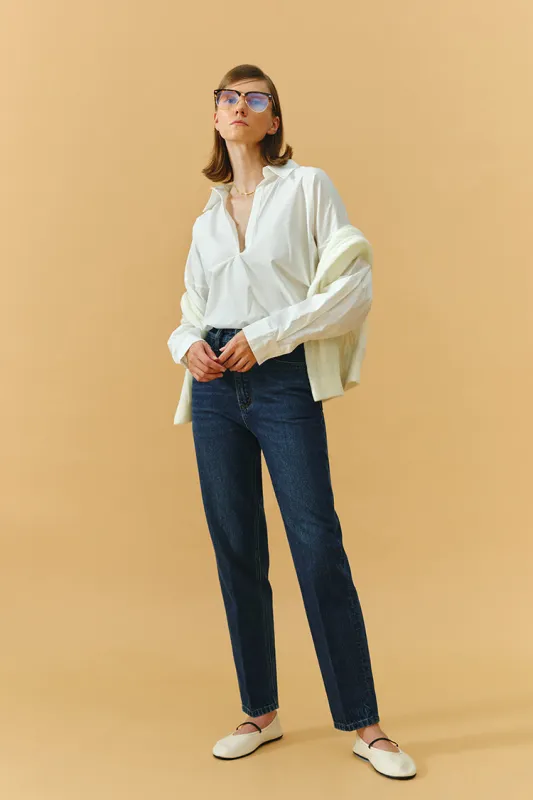 Fifth Avenue Tapered Jeans sold by Etela Petite