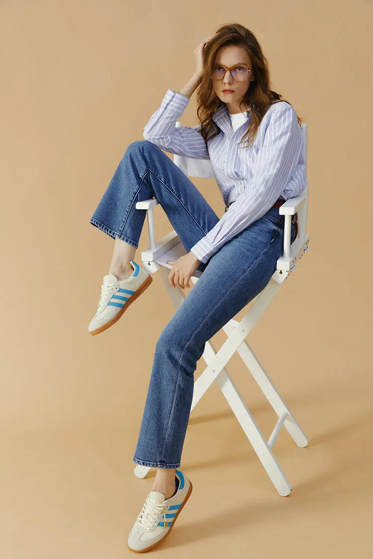 Chelsea High Rise Straight Crop Jeans sold by Etela Petite product image thumbnail 3