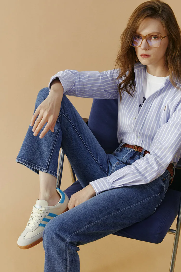 Chelsea High Rise Straight Crop Jeans sold by Etela Petite product image thumbnail 4